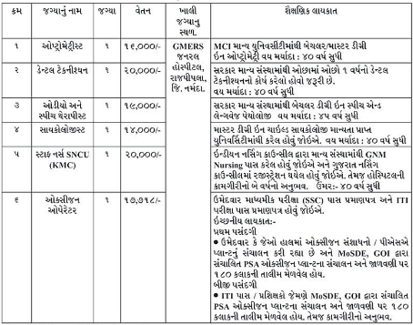 GMERS General hospital Rajpipla Recruitment 2025 2 image 7