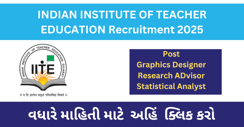 IITE Recruitment 2025 | Graphics Designer, Research ADvisor and Statistical Analyst Bharati 1 IITE Recruitment 2025 | Graphics Designer, Research ADvisor and Statistical Analyst Bharati