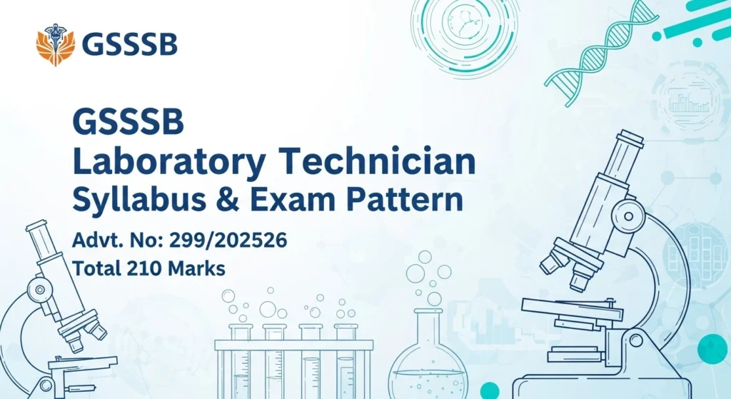 📢 GSSSB Laboratory Technician Syllabus 2025 Released! Download Detailed Exam Pattern (210 Marks) Now!