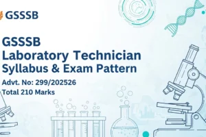 GSSSB Laboratory Technician Syllabus 2025