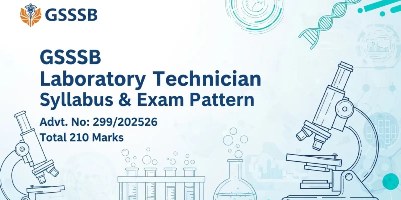 GSSSB Laboratory Technician Syllabus 2025
